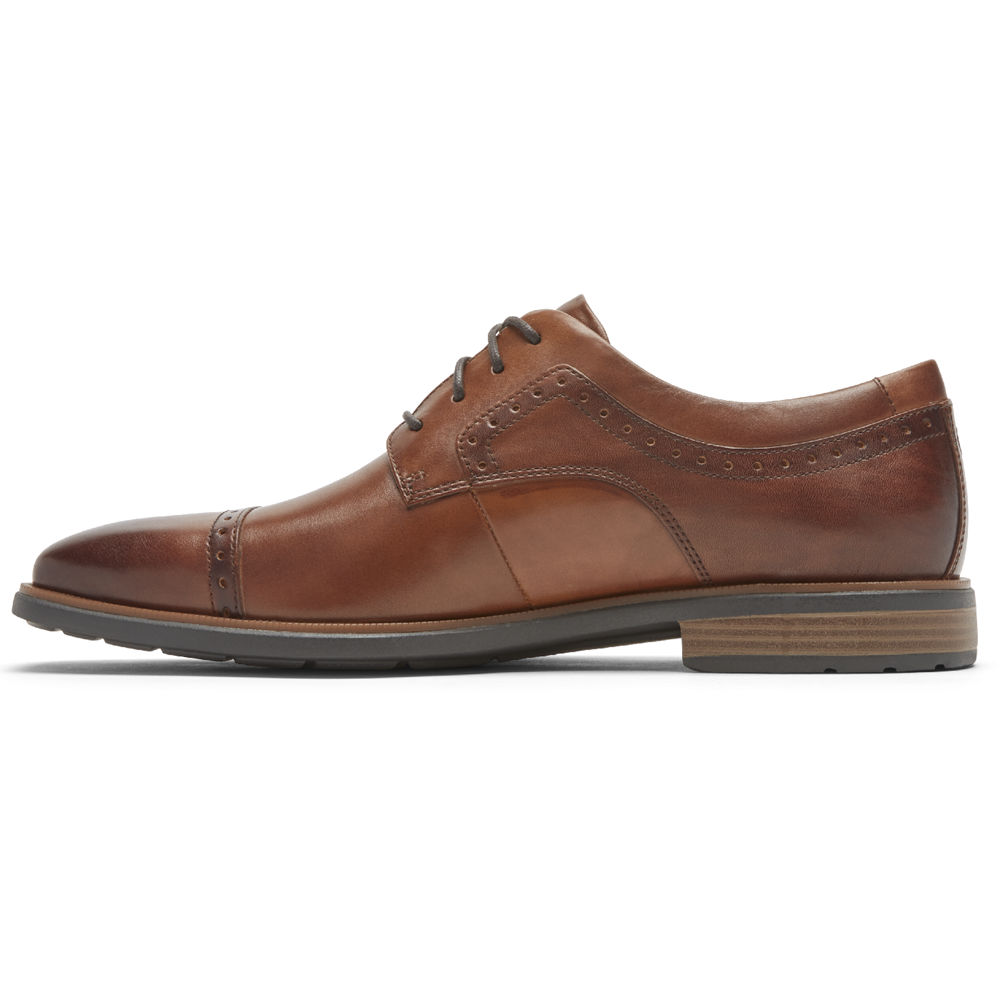 Rockport Oxfords Herre Brune - Farrow Cap Toe - NKQW90561